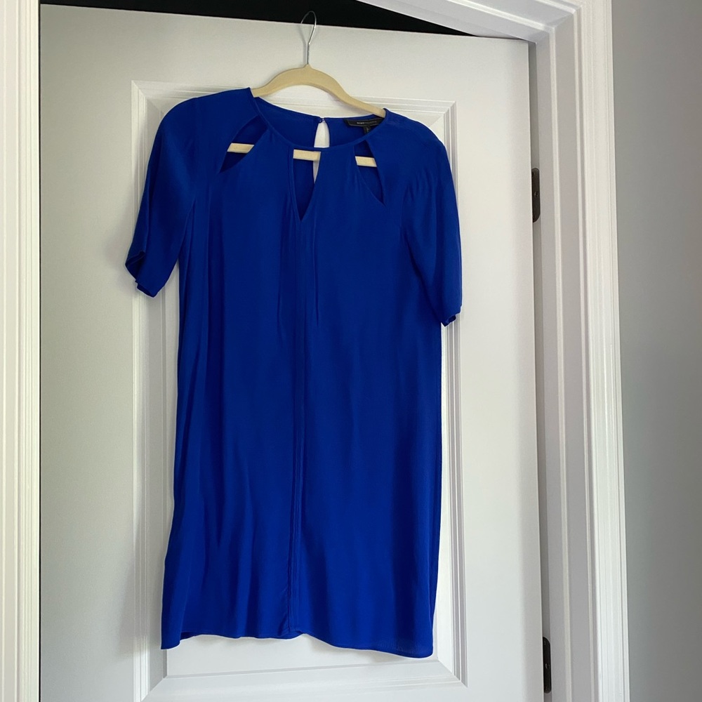 BCBG short sleeve Royal blue dress